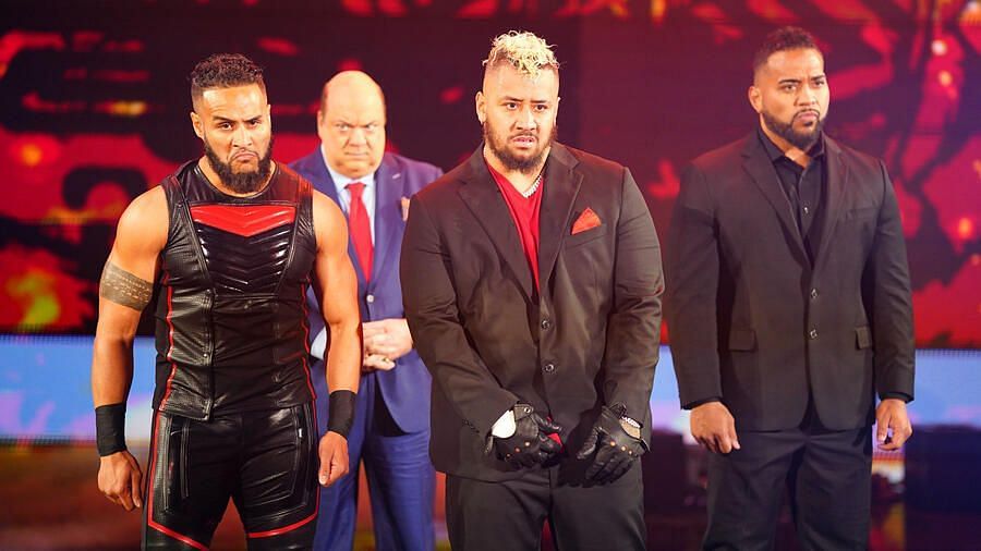 Tonga Loa (right) and The Bloodline (Credit: WWE.com)